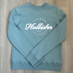 Hollister Teal Crewneck Sweatshirt size XXS